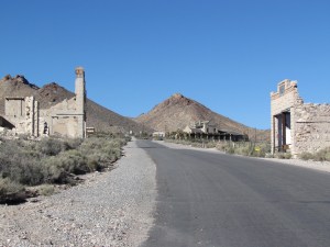 Rhyolite ghost town