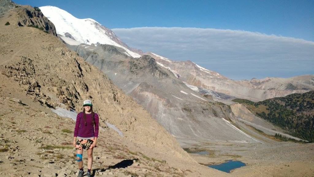 Caroline "Callie" Meleedy at Panhandle Gap in Mount Rainier National Park